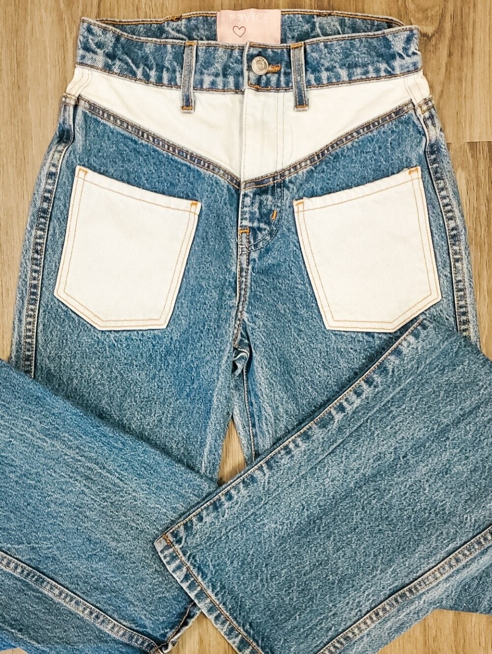 REVICE High Rise Boot Cut Jeans